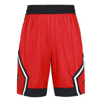 شورت رياضي فضفاض قابل للتنفس مطبوع عليه شعار Air Jordan Jumpman Diamond Basketball Sports Shorts أحمر DH9497-687