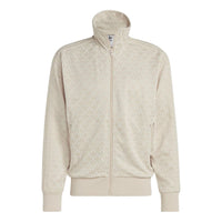 adidas Graphic Monogram Track Jacket Asia Sizing 'Sand Strata' HZ4154