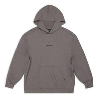 هودي من Balenciaga بقصة متوسطة باللون الرمادي 600583TNVH11227