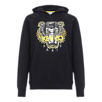 (WMNS) KENZO Tiger Head Embroidered Pattern Hoodie Black F962SW8834XA-99B