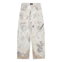 Balenciaga Graffiti Baggy Pants 'Grey' 745223TBP475411