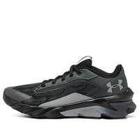 (GS) حذاء Under Armour Charged Scramjet 4 "أسود رمادي" 3024208-100