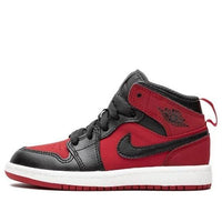 (PS) حذاء Air Jordan 1 Retro Mid 'Gym Red' 640734-610