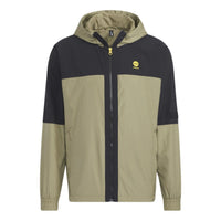جاكيت adidas neo M Gsg Cb Wb رياضي كاجوال بغطاء رأس أخضر HM7425