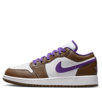 (GS) حذاء Air Jordan 1 Low "Purple Mocha" رقم 553560-215