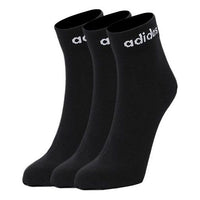 جوارب رياضية adidas neo Nc Ankle 3pp بشعار جاكار، 3 أزواج، لون أسود، GE6177