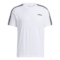 adidas neo M Ce 3s Tee Stripe Sports Round Neck Short Sleeve White H14184