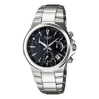 CASIO Couple EDIFICE SHEEN Stainless Steel Strap Black Analog EFR-500D&SHE-5019D-1A