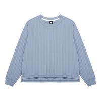 (WMNS) New Balance Casual Rib-Knit Top 'Blue' AWT23319-AGY