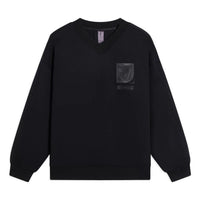 Li-Ning x Jackie Chan Kung Fu Graphic V Neck Sweatshirt 'Black' AWDSC21-1