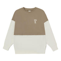 (WMNS) Vans Year of the Rabbit Neck Sports Pullover Sweatshirt 'Khaki White' VN0008YBYEH