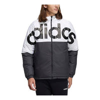 جاكيت adidas neo Colorblock Large Logo Sports Reversible Down Jacket أسود H45282