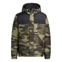 جاكيت adidas neo M Dwn Camo Puff Camouflage Colorblock Sports With Down Feather Jacket Camouflage H45238