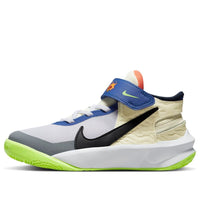 (PS) Nike Team Hustle D 10 FlyEase 'أبيض متعدد الألوان' FB1881-101