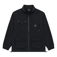 New Balance Logo Full-Zip Jacket 'Black' AMJ31322-BK