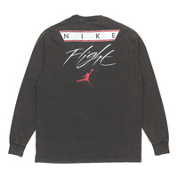 حذاء رياضي رجالي Air Jordan مطبوع عليه شعار برقبة دائرية باللون الأسود DD0966-010