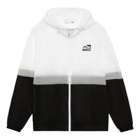 Li-Ning Logo Color Block Woven Windbreaker 'White Grey Black' AFDS309-3