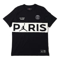 حذاء Air Jordan x PSG Crossover Paris Saint-Germain بأكمام قصيرة "أسود وأبيض" BQ8390-010