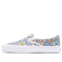 حذاء Vans KITH x Classic Slip-On 'Blue Moroccan Pattern' VN0A45JK2CM