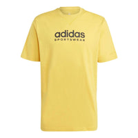 adidas All SZN Graphic T-Shirt 'Yellow Black' IC9818