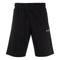 شورت رياضي بنقشة شعار Off-White لخريف وشتاء 2021، إصدار أسود، OMCI006F21FLE0011001