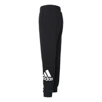 adidas Stylish Knit logo Bundle Feet Sports Long Pants Black DQ1445
