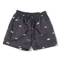 Nike Club Woven Allover Print Flow Shorts 'Black' FB7441-010
