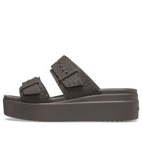 (WMNS) Crocs 2 Straps Brooklyn 'Brown' 208667-206