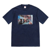 تي شيرت Supreme SS18 Hardware مطبوع بأكمام قصيرة للجنسين أزرق داكن SUP-SS18-511