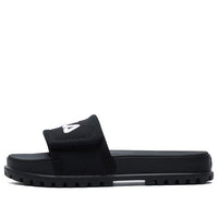 (WMNS) FILA Stylish Cozy Flat Heel Sports Slippers Black F12W124624FBK