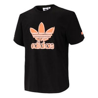 adidas originals Casual Sports Shirt Round Neck Short Sleeve Black GR9956