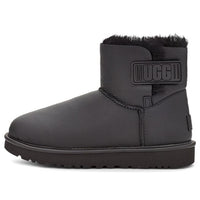 (WMNS) UGG Mini Bailey Logo Strap 'Black' 1123623-UMBL