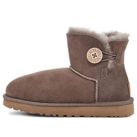 (WMNS) UGG Mini Bailey Button II 2.0 Snow Boots Brown 1016422-MLE