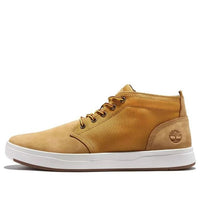 حذاء Timberland Davis Square Chukka المصنوع من الجلد والقماش "Wheat" A1OI3231