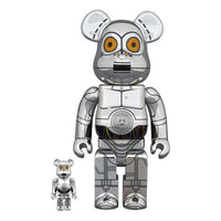 BE@RBRICK Star War TC-14 (TM) طلاء فضي 100% + 400% BETC-14
