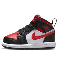 (TD) Air Jordan 1 Mid 'Black Fire Red' 640735-079