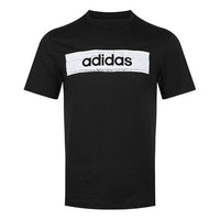 adidas Minimalistic logo Printing Short Sleeve Black EI4593