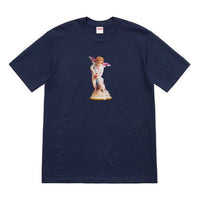تي شيرت Supreme SS19 Cupid مطبوع عليه Angel بأكمام قصيرة للجنسين أزرق داكن SUP-SS19-689