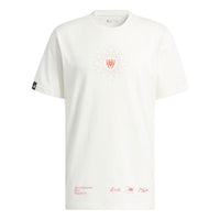 adidas Donovan Mitchell Graphic T-Shirt 'White Pink' II7786