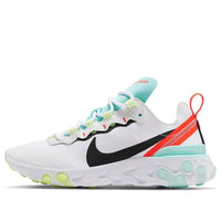 (WMNS) Nike React Element 55 'أبيض أسود أزرق' DB5926-101