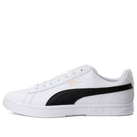 حذاء تزلج كاجوال منخفض الرقبة من PUMA Court Star للجنسين باللون الأبيض والأسود 384676-01