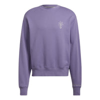 adidas originals Sports Round Neck Pullover Casual Purple HI6016