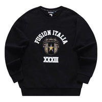 FILA FUSION Graphic Sweater 'Black White' T11M345207F-BK