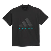 adidas Basketball Graphic T-shirt Asia Sizing 'Black' JN6073