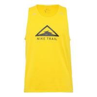 سترة جري Nike Rise 365 Trail Dri-Fit باللون الأصفر CT7371-735
