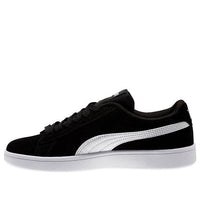 حذاء PUMA Smash V2 Suede Jr أبيض/أسود 365176-01