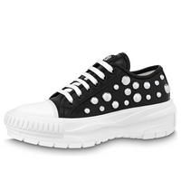 (WMNS) LOUIS VUITTON x YK Academy Sneakers 'Black with White Dots' 1AB9LU