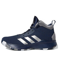 (GS) adidas Cross Em Up 5 Wide K 'Blue White Gray' FW8983