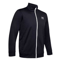 Under Armour Sportstyle Tricot Training Jacket 'Black White' 1329293-002