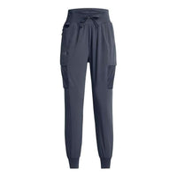 (WMNS) بنطال إطلاق تريل من Under Armour باللون الأزرق المخضر 1383359-044